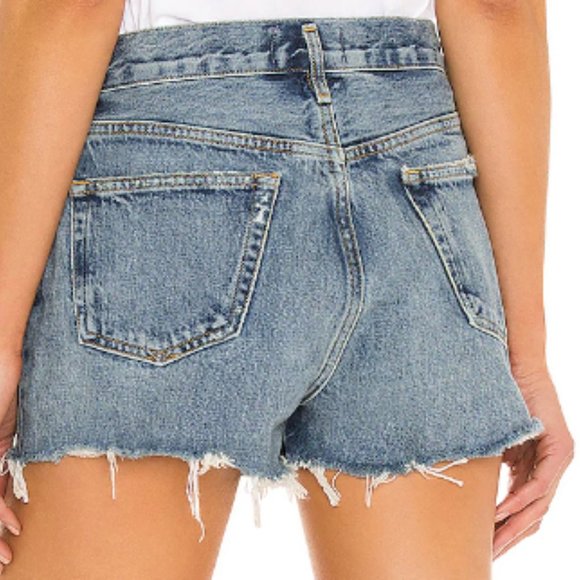 Agolde Parker Denim Shorts - Picture 3 of 5